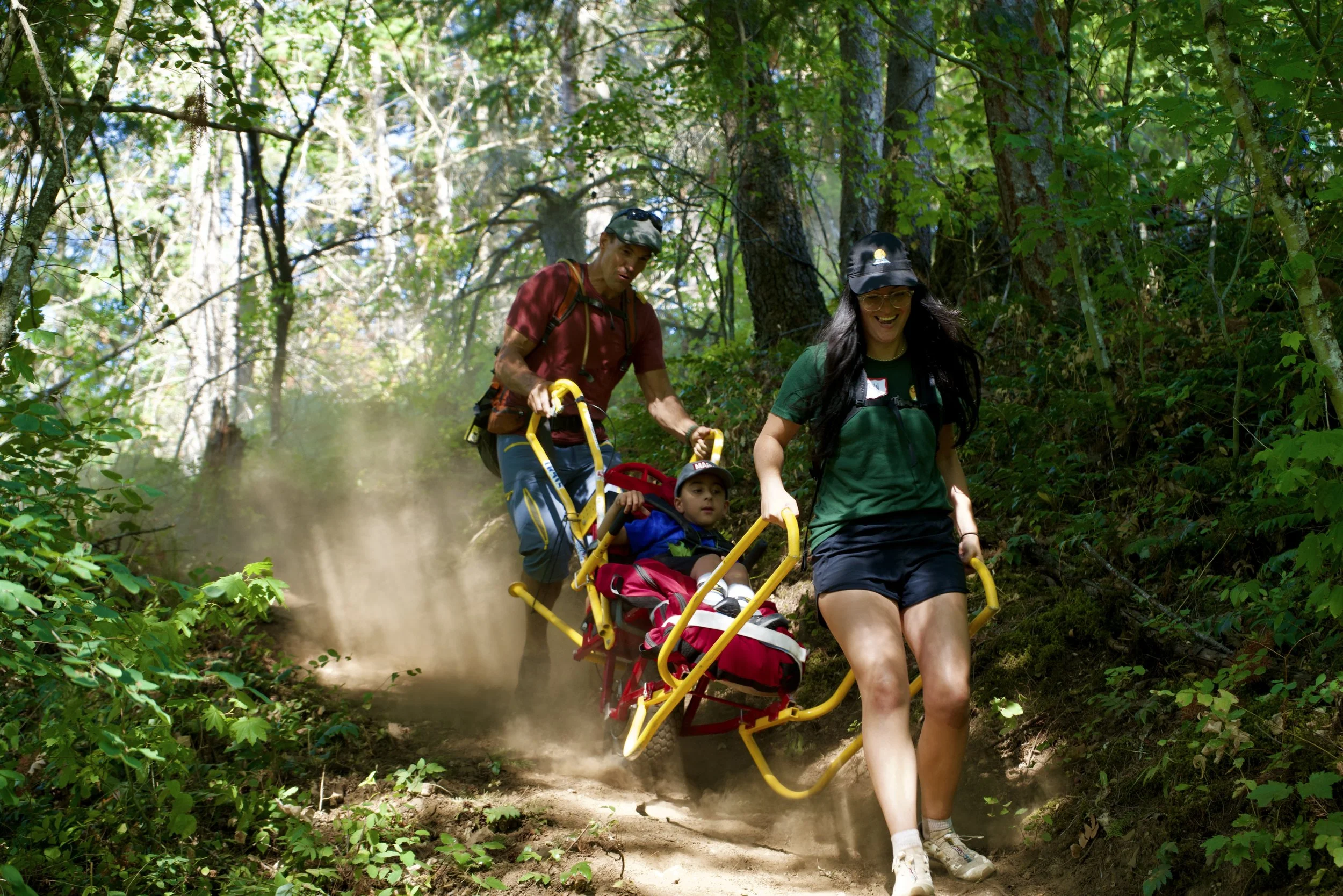 adaptive adventures forest hike with team.jpeg