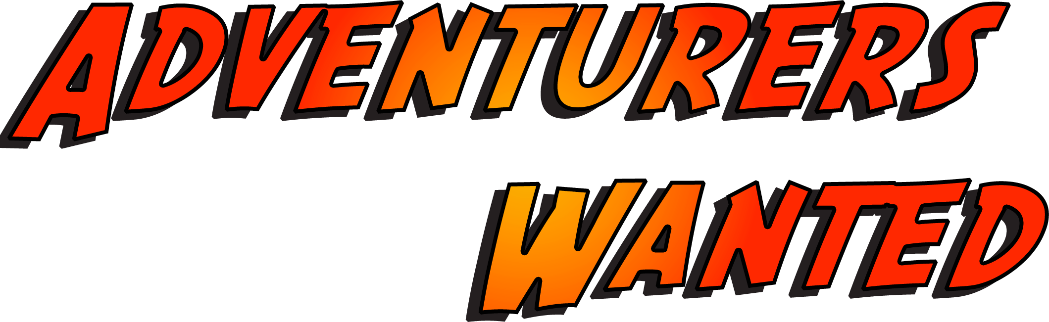 Adventurers Wanted branding in an Indiana Jones style