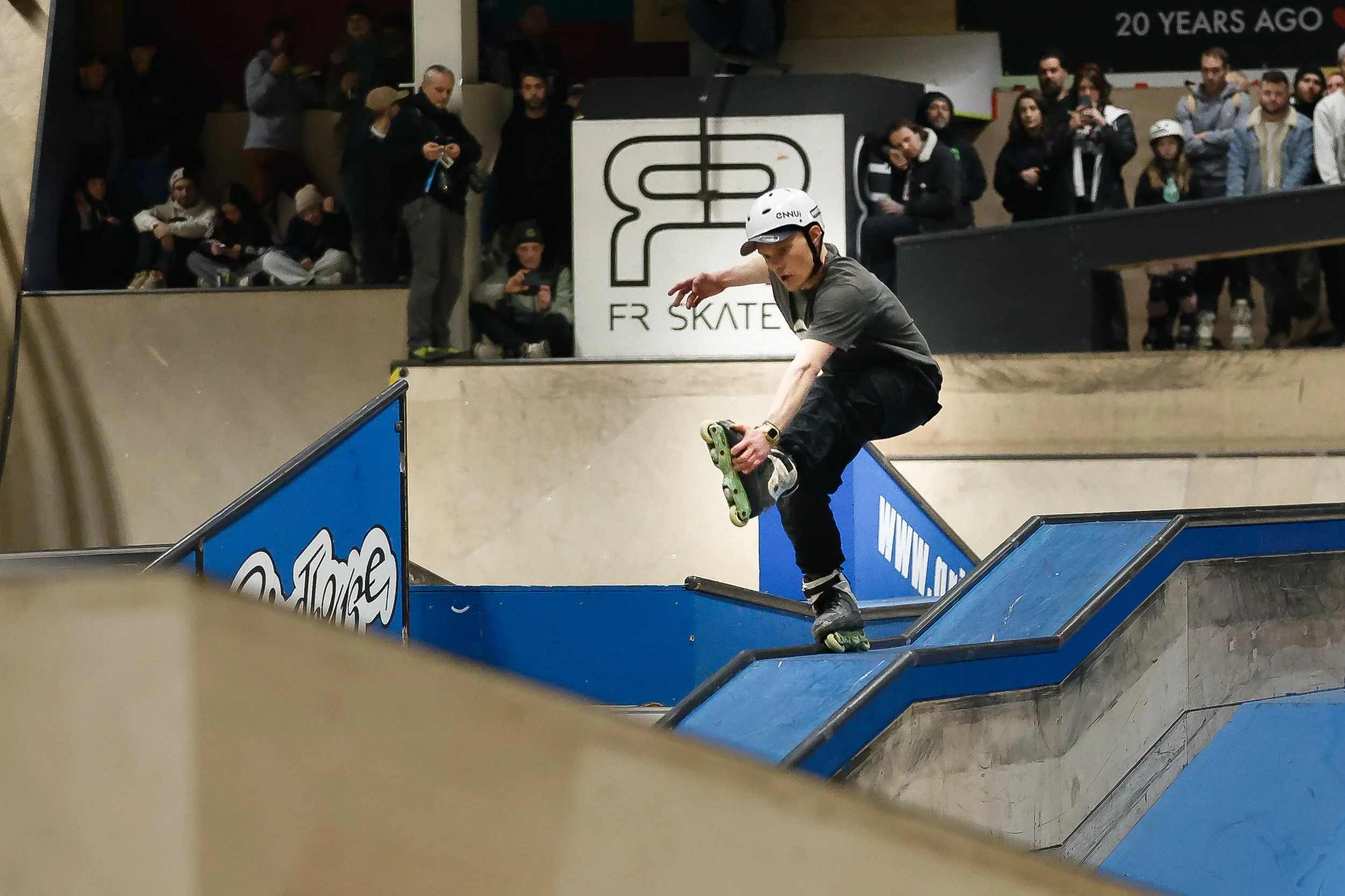 inline skater in actie tijdens winterclash. gefotografeerd door VTV Portraits Eindhoven