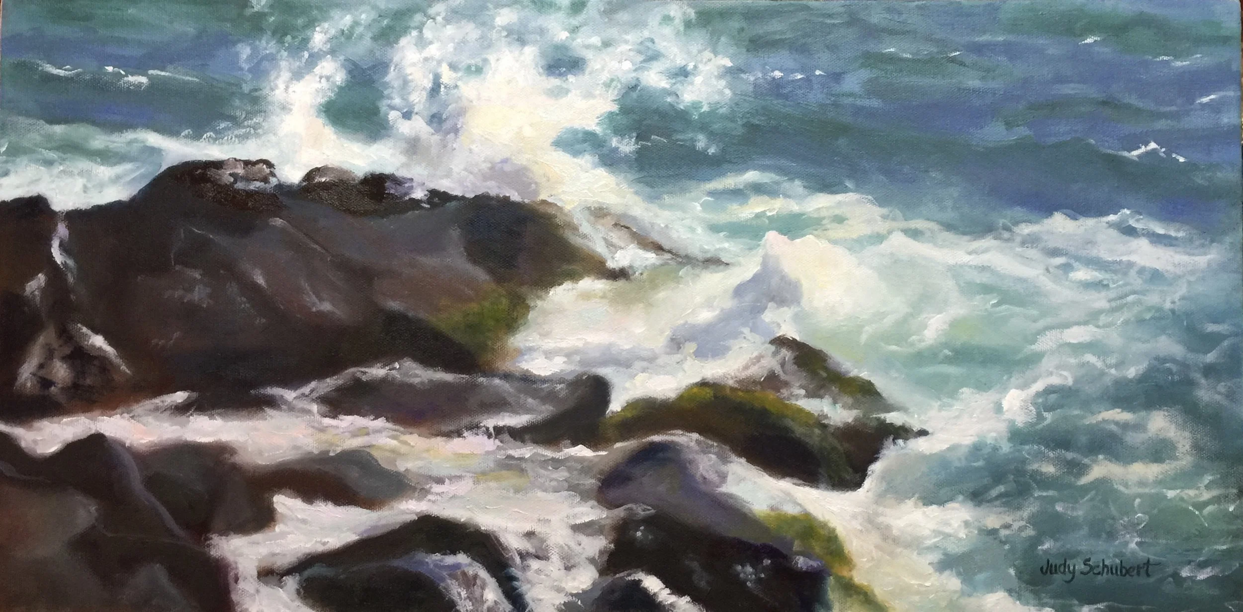 Breaking Waves 12x24 Sold