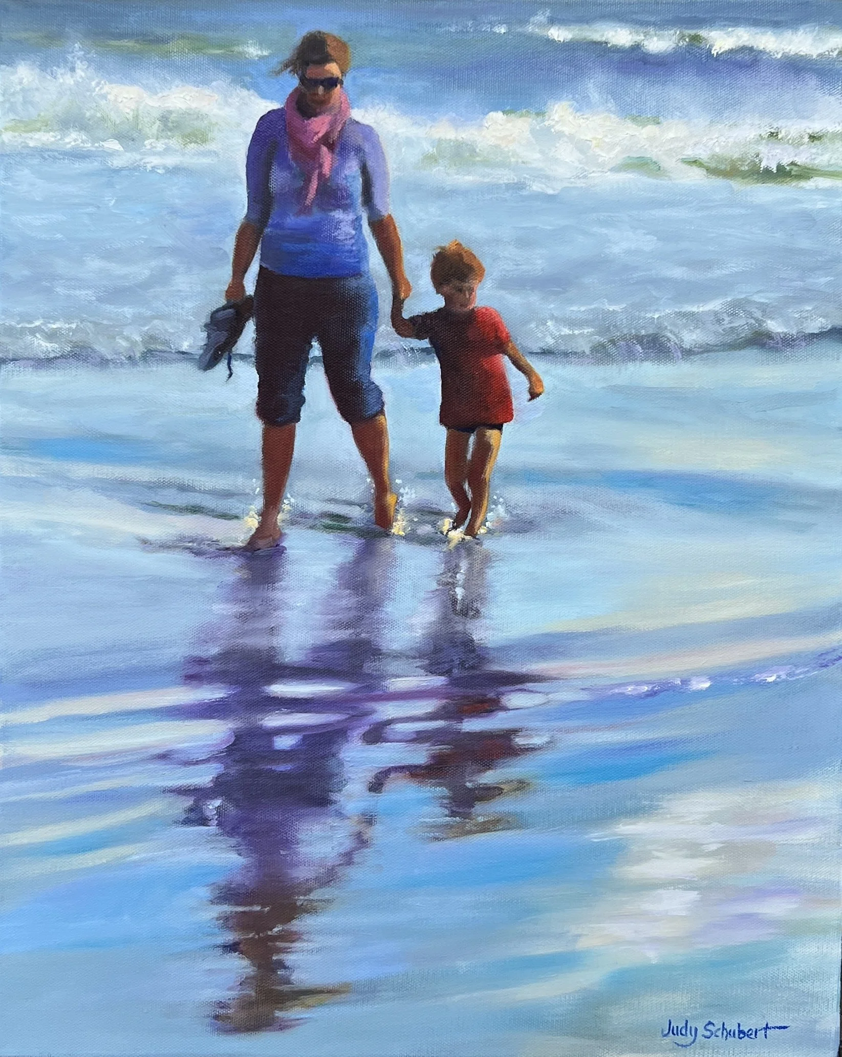 A Walk on the Beach Series 2, 20x16 $1,200