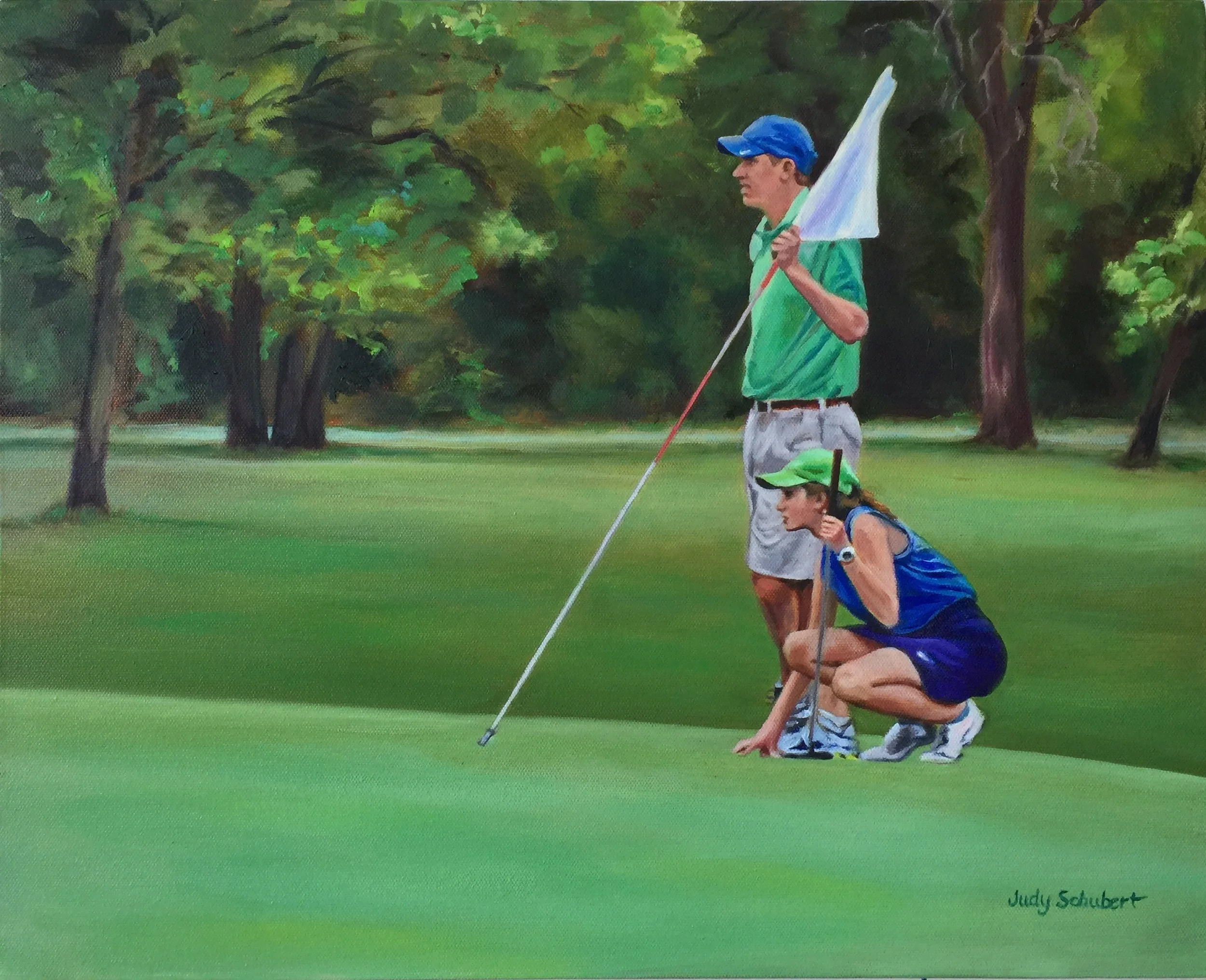 Green Study: Daddy Caddie 16x20 Private Collection