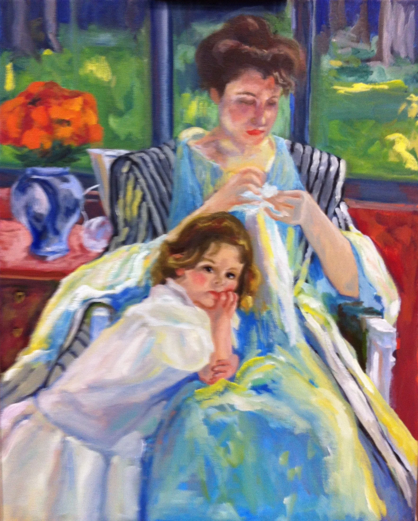 Apres Mary Cassatt 20x16 $1,800