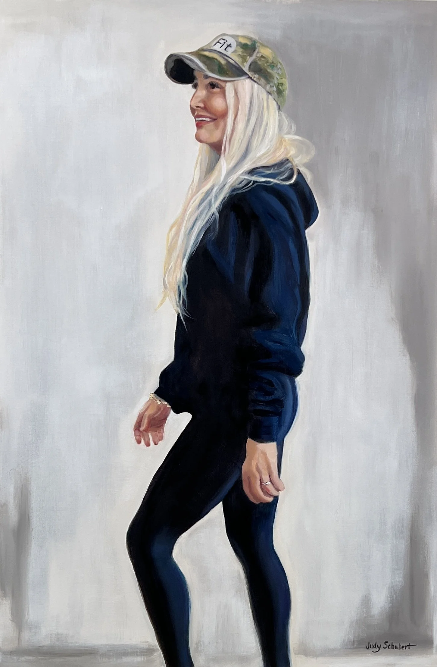 The City of Portsmouth, as part of its Public Art Initiative, honors Liz Forkel for her philanthropy by displaying "LizFit", 36x24, at Spinnaker Point Recreation Center.
