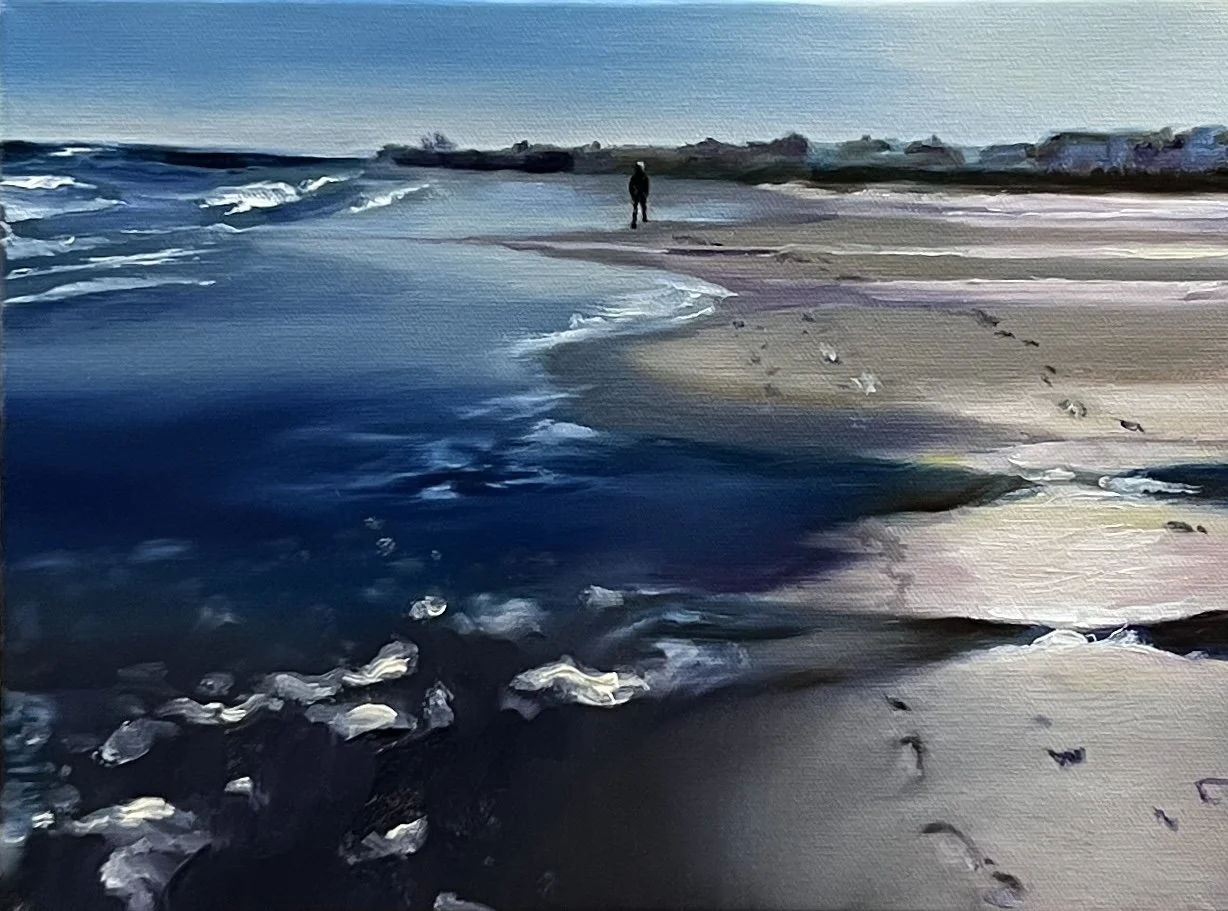 A Walk on the Beach, Series 1, 9x12 $550
