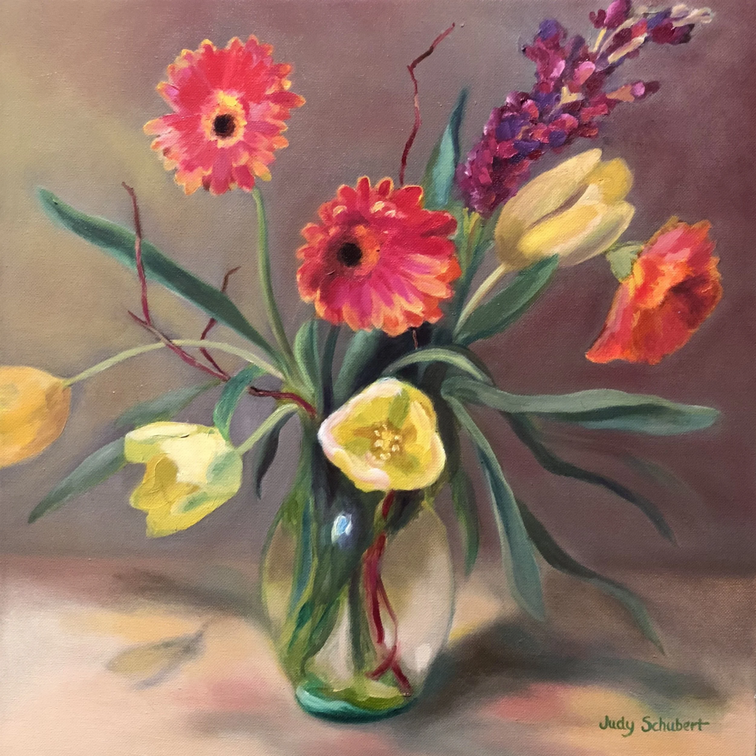 Blooming in the Studio 18x18 $1,200