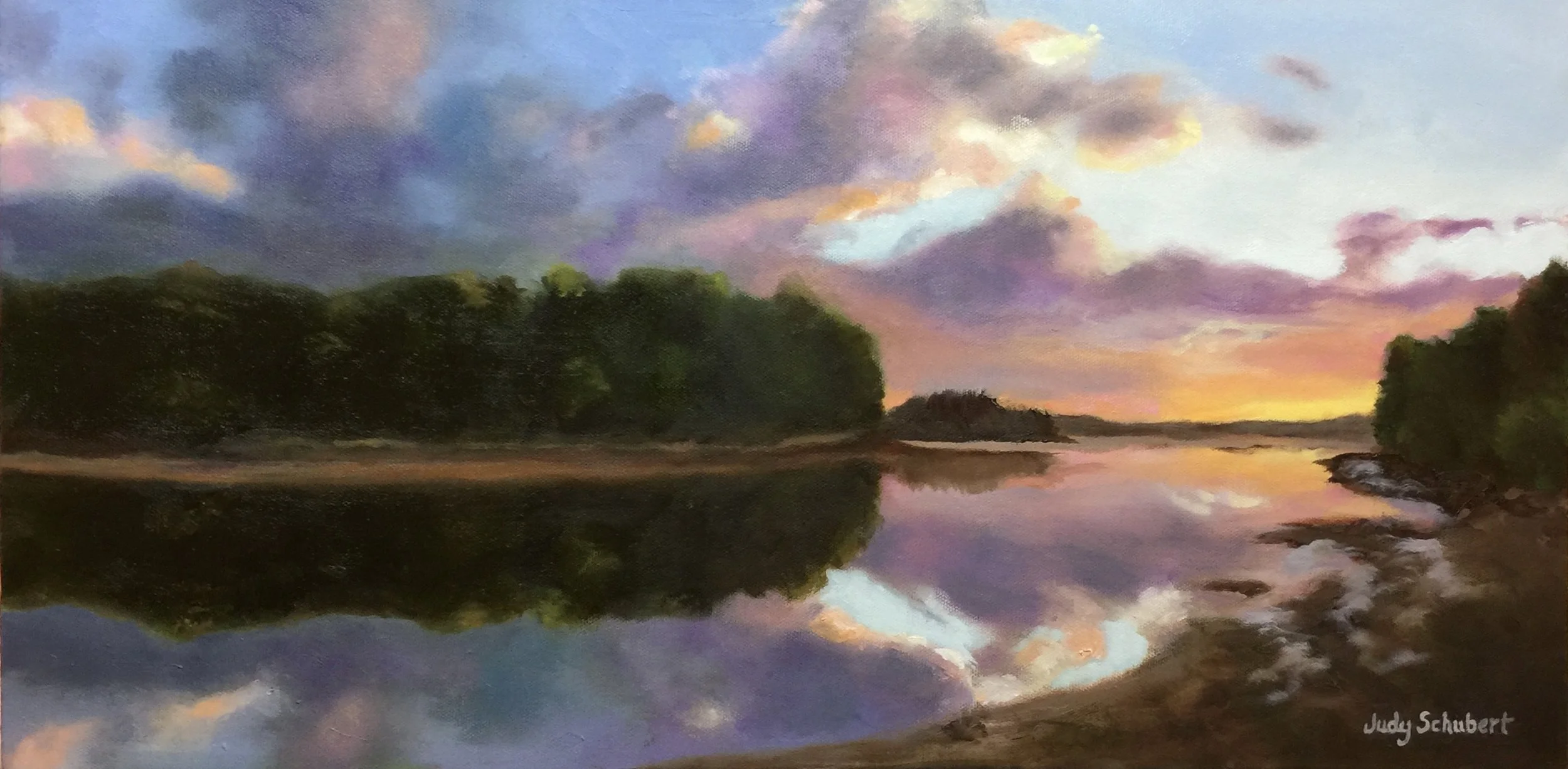 Sunset on Sagamore Creek II , 12x24 Sold