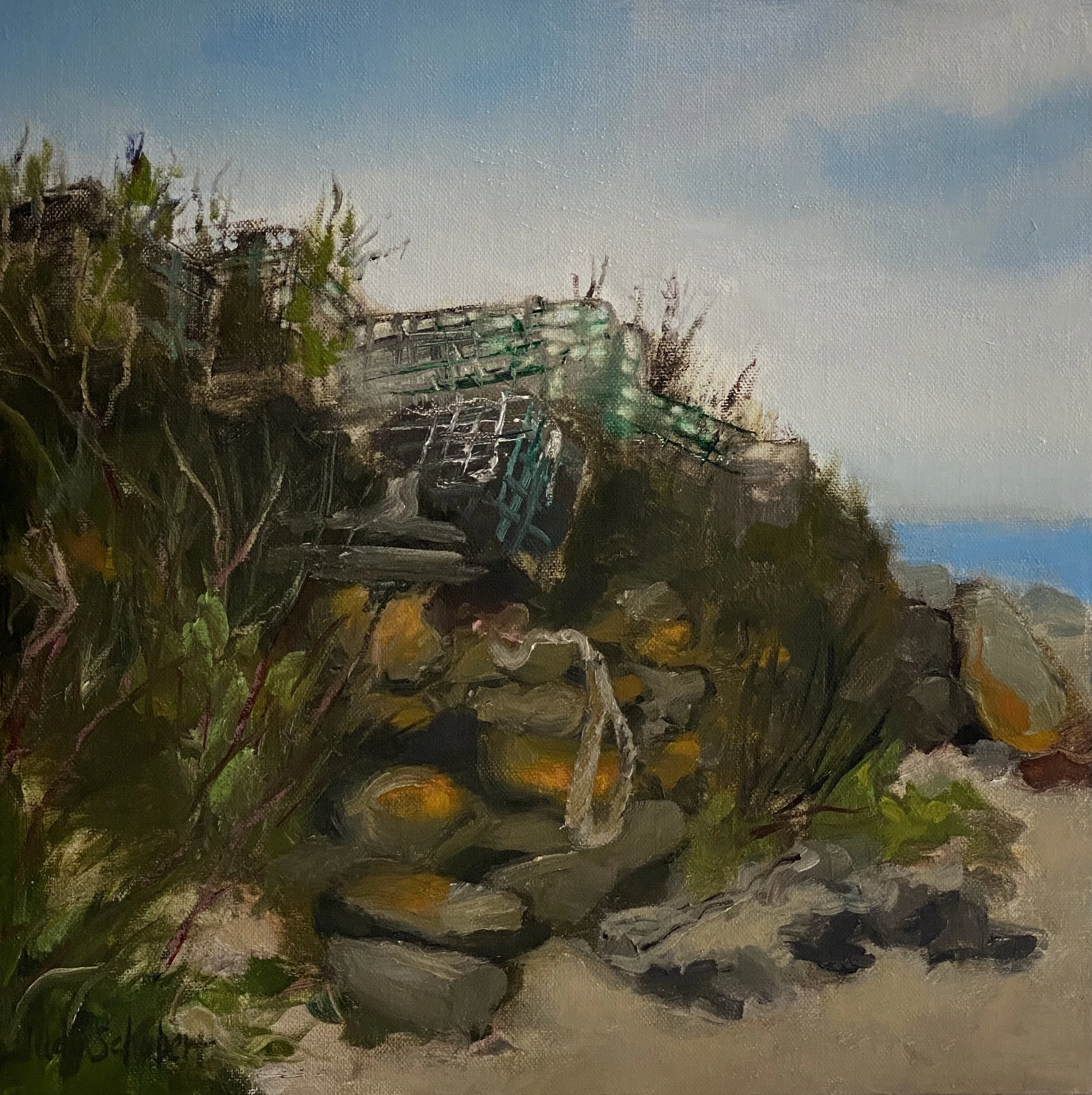 Monhegan Lobster Traps 10x10 $500
