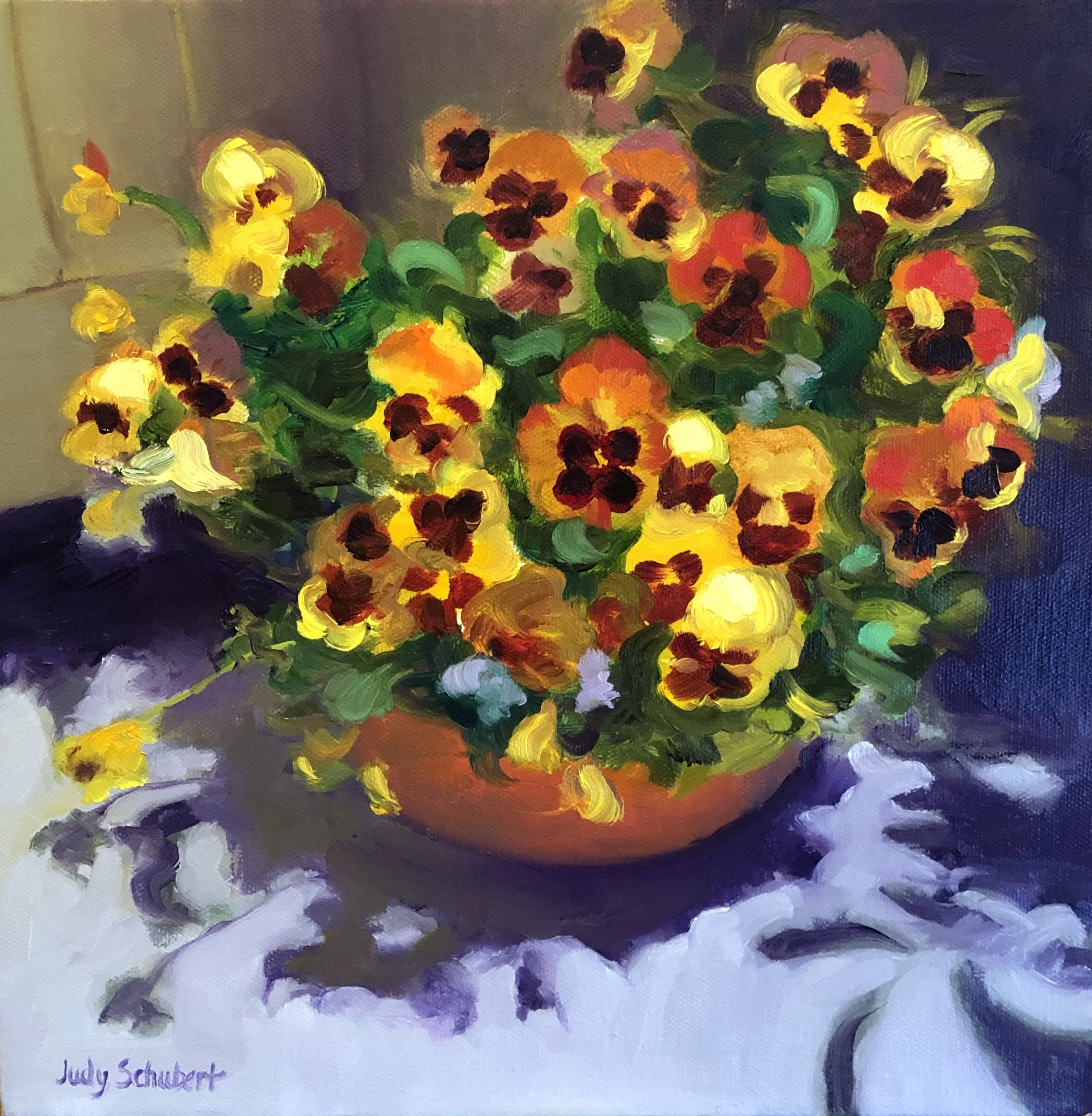 Pansies 12x12 Sold