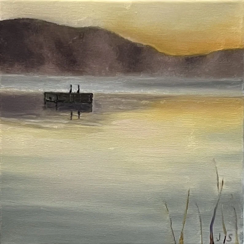 Dawn on the Pond 8x8 Available