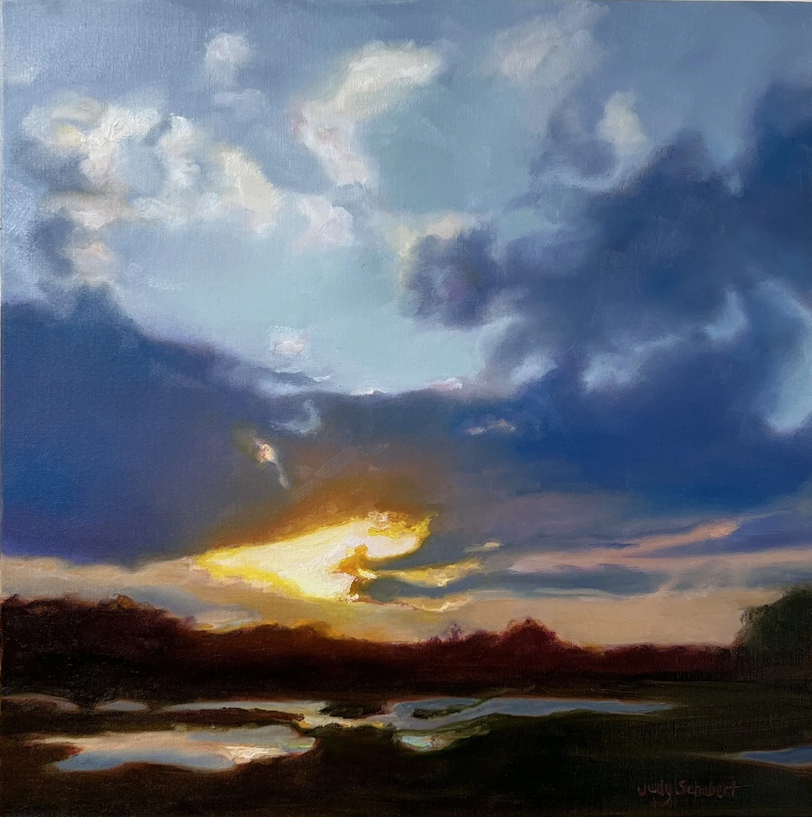 Rye Sunset No. 4, 20x20 $1,600