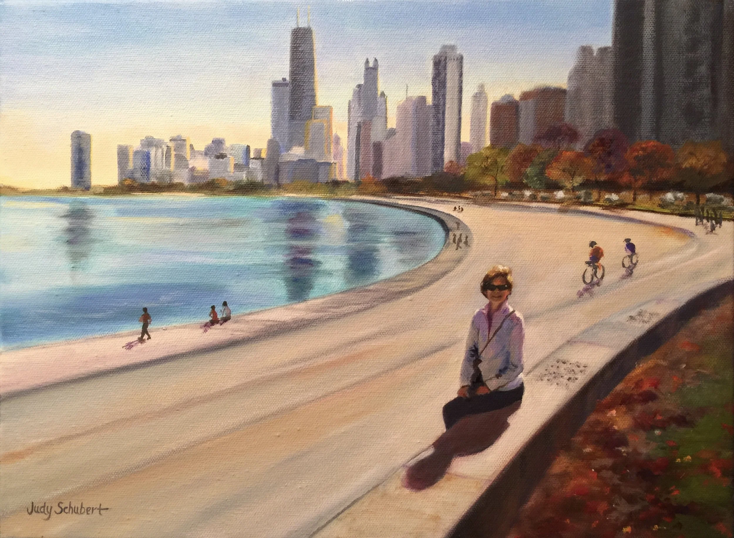 Nancy in Chicago 12x16 Sold