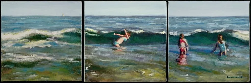 Summer Fun 8x24 Triptych Sold