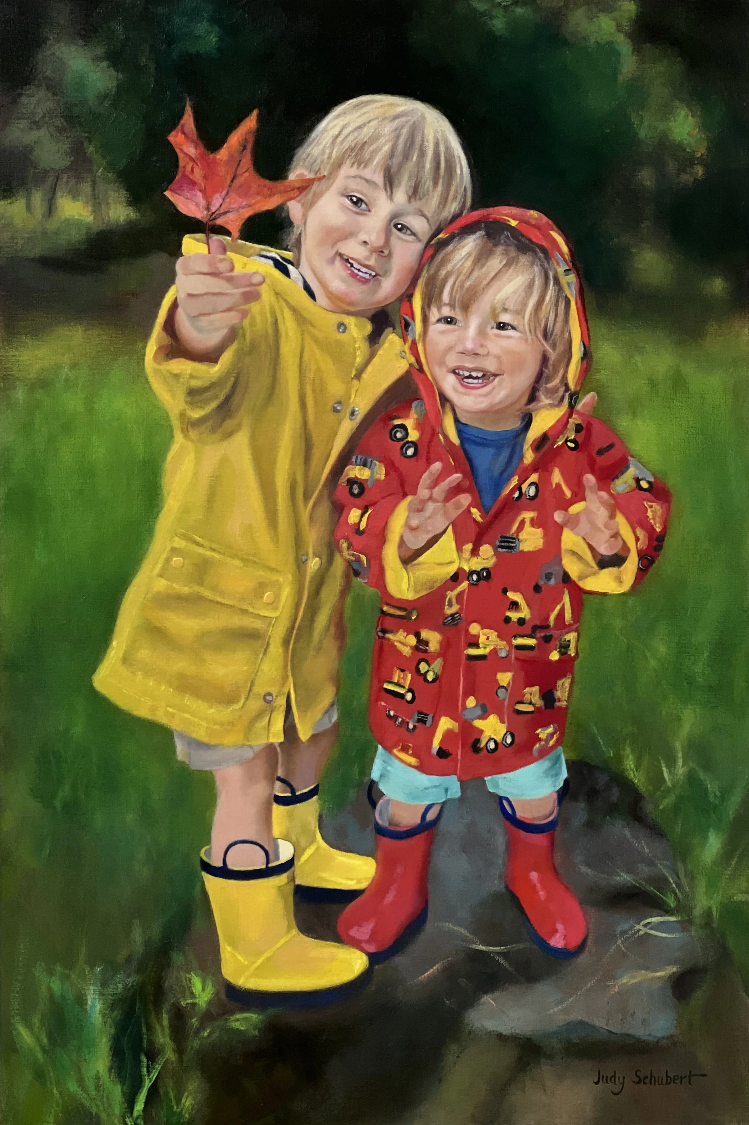 Teddy and Henry 30x20 Sold