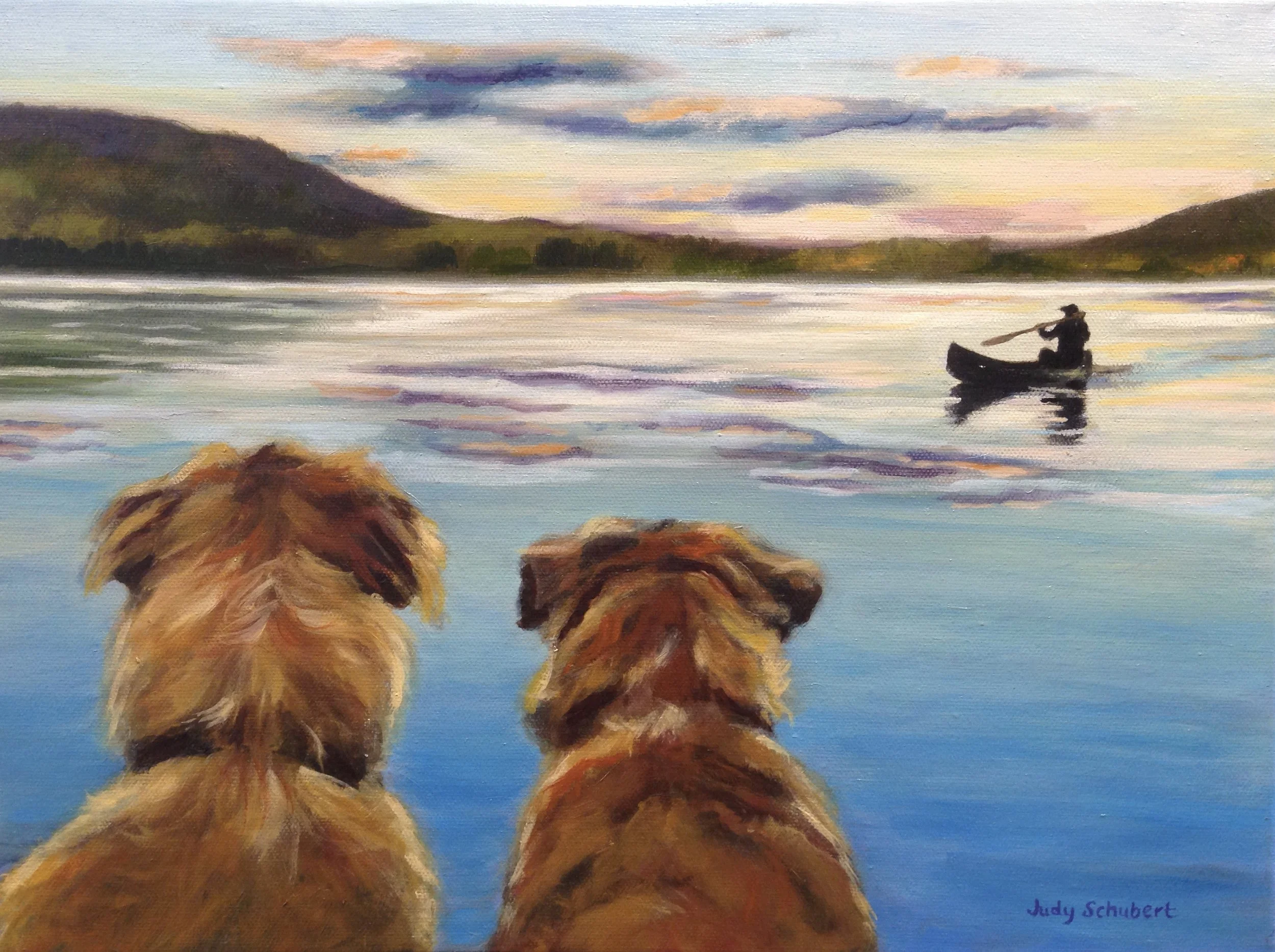 Boomer and Lilly 12x16 Private Collection