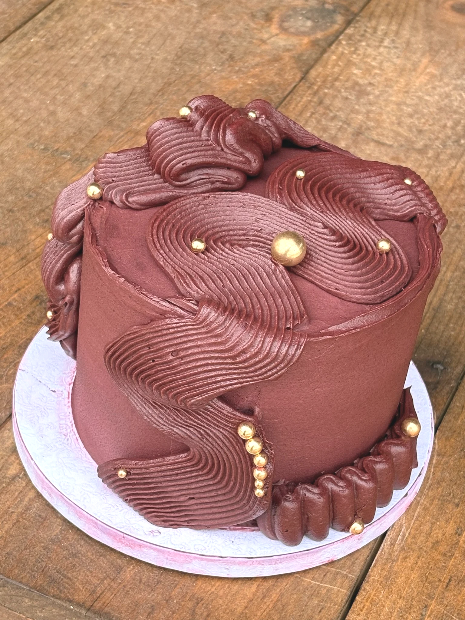 palm spring custom chocolate cake