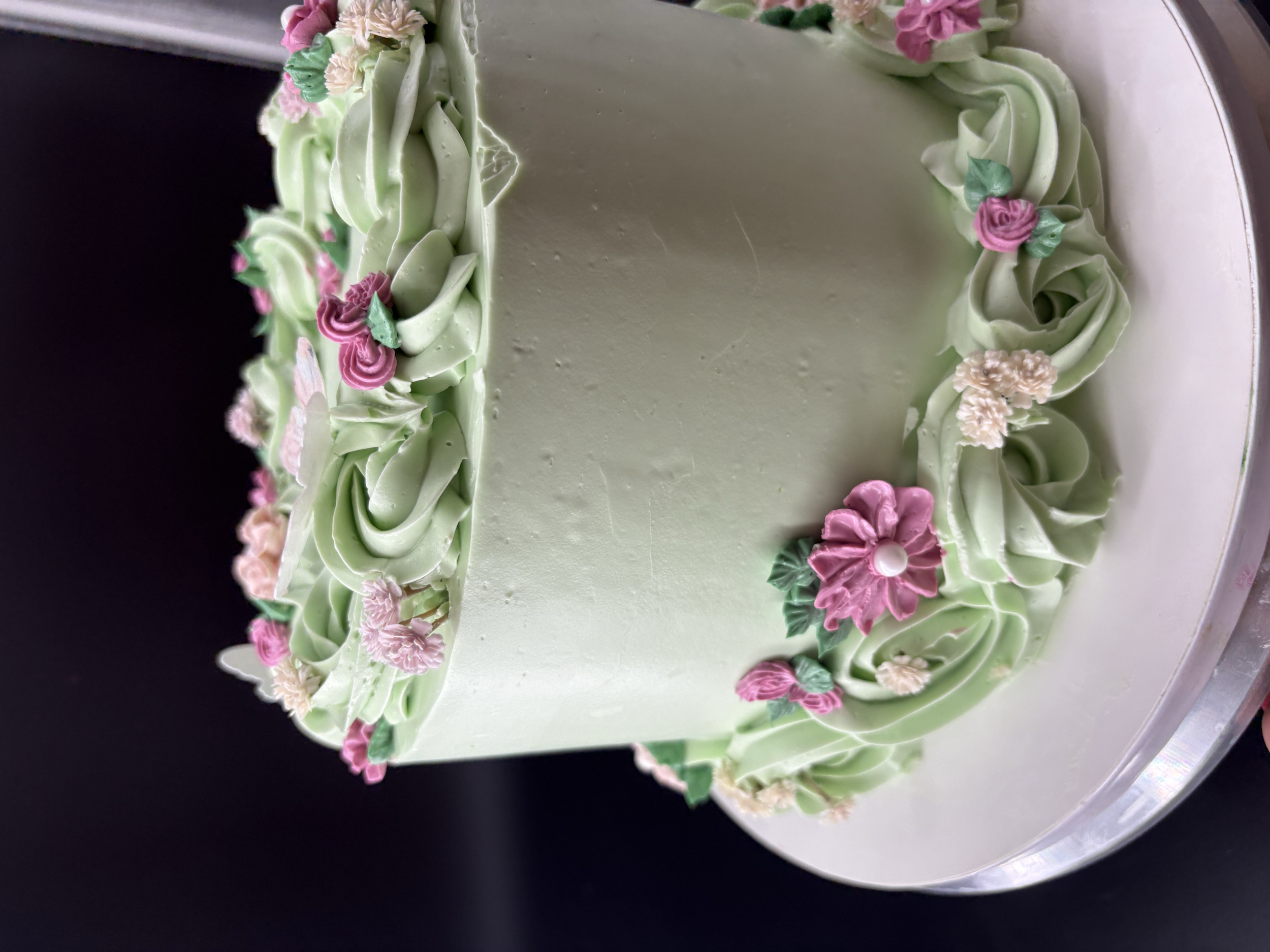 Custom buttercream floral celebration cake, Joshua Tree