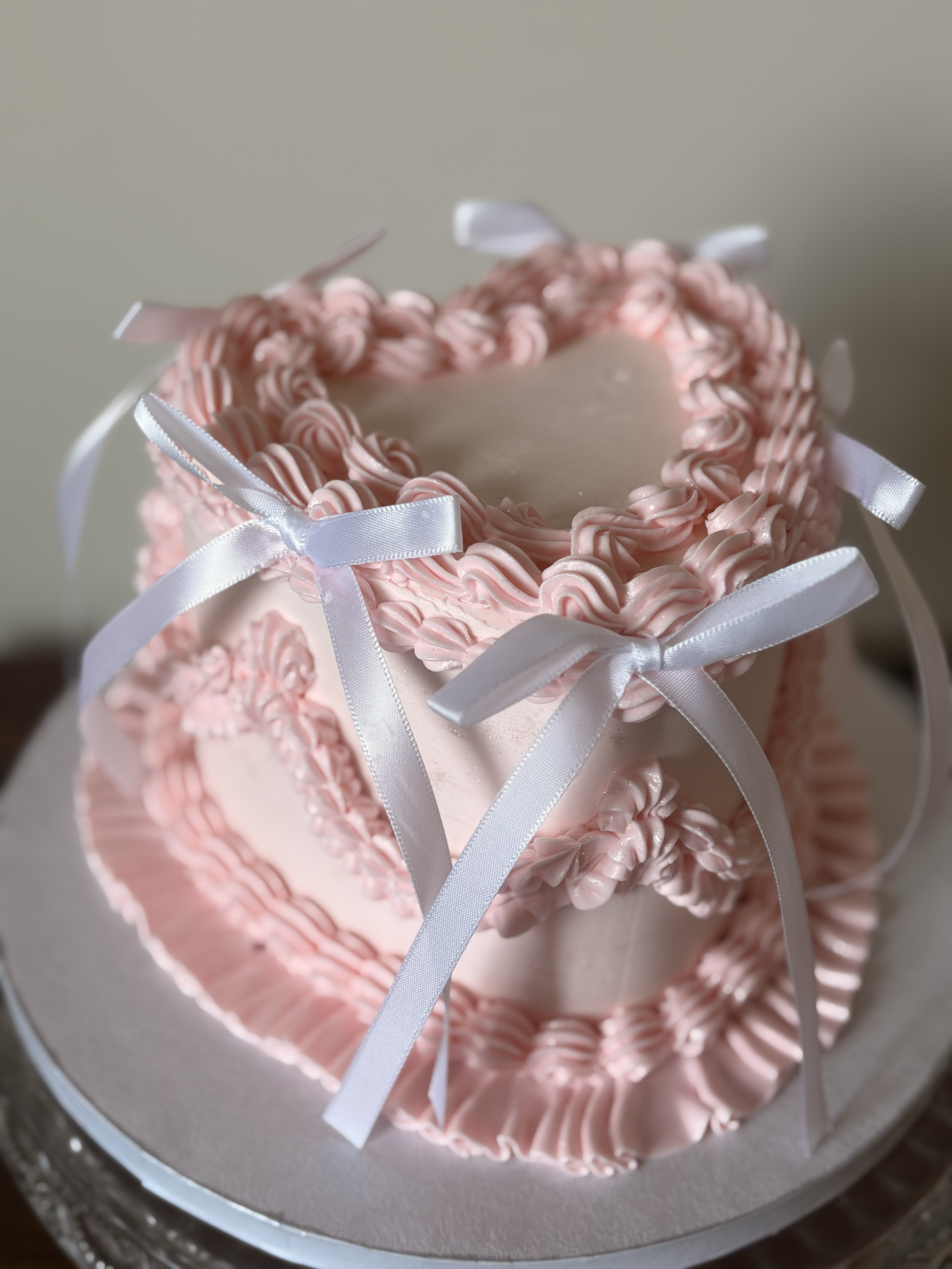 Custom buttercream celebration cake bows, Joshua Tree