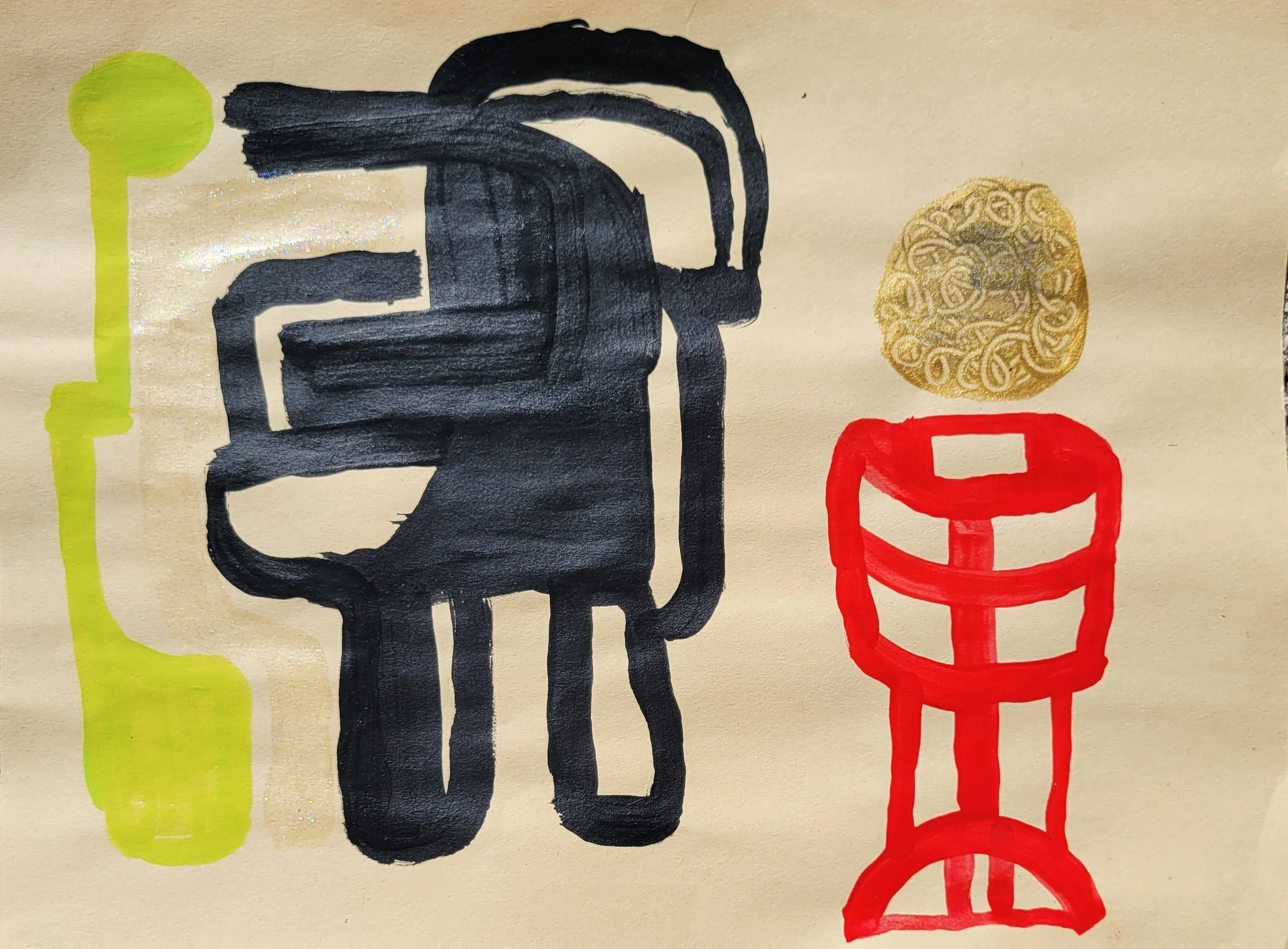untitled -
acrylic on paper
2022