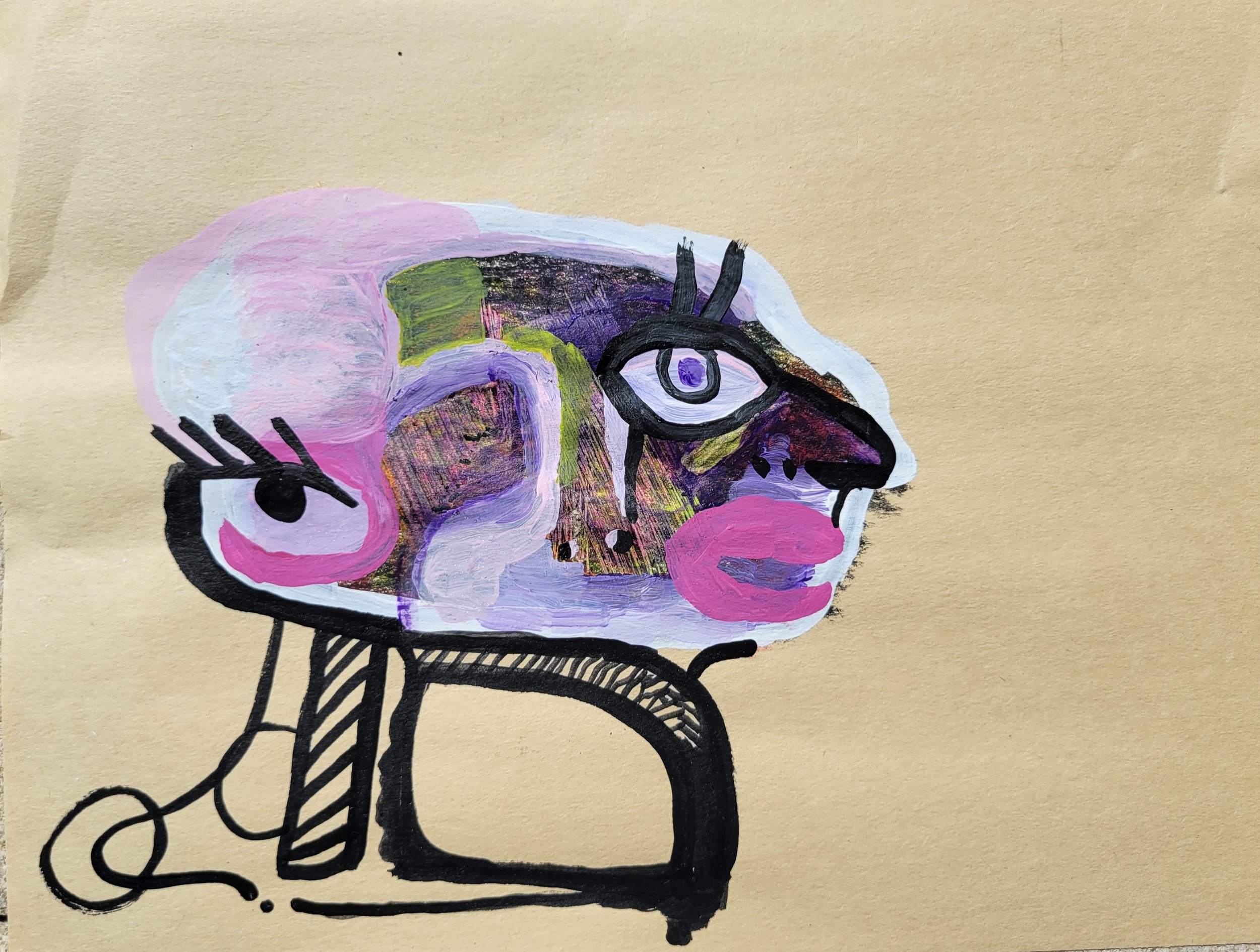 untitled -
acrylic on paper
2022