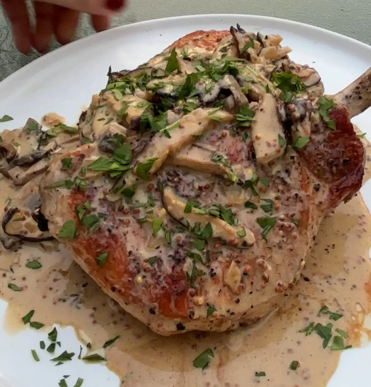 Creamy Mushroom Pork Chops