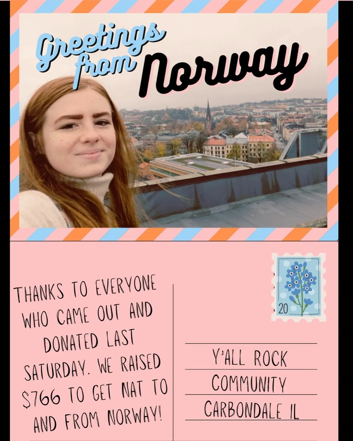Thank you to everyone who came out to Booby&rsquo;s last Saturday and donated! We raised $766 to help cover Nat&rsquo;s travel expenses to attend the GRCA&rsquo;s board retreat. Shoutout to @boobys_carbondale for hosting us and @biteriskband @oopsall