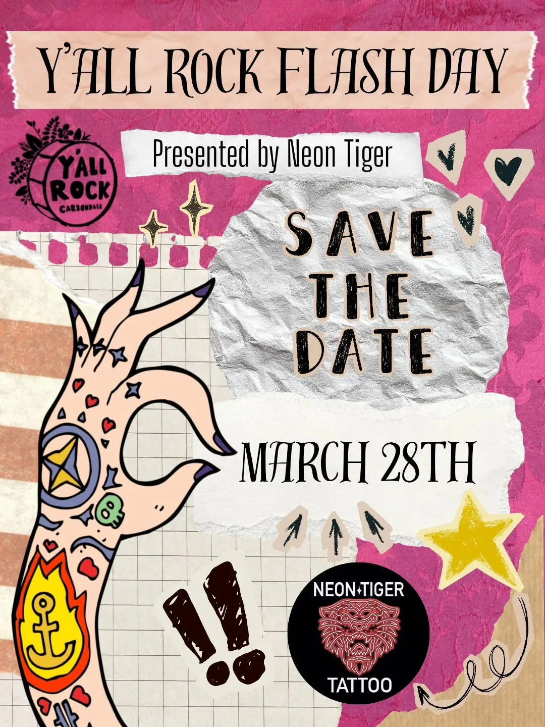 Save the date for our upcoming Flash Day Event with @neontigertattoo_

Keep an eye on our page for details! You won't want to miss this!