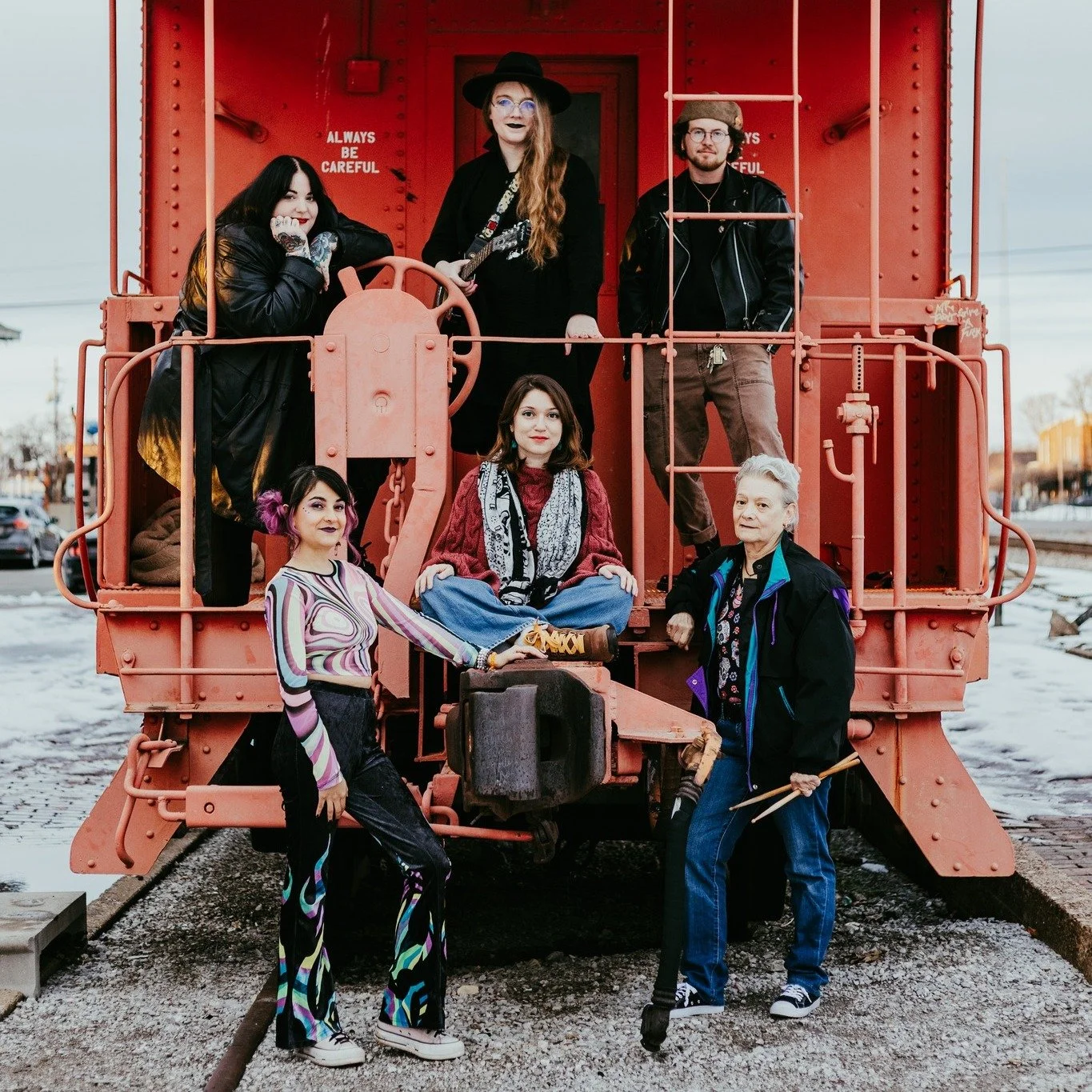 Each day this week we are highlighting the 6 bands that are participating in our biggest fundraiser of the the year, Rock Roulette! 
Rock Roulette gives women, trans, and gender non-conforming folks the opportunity to join a band, write music, and ro