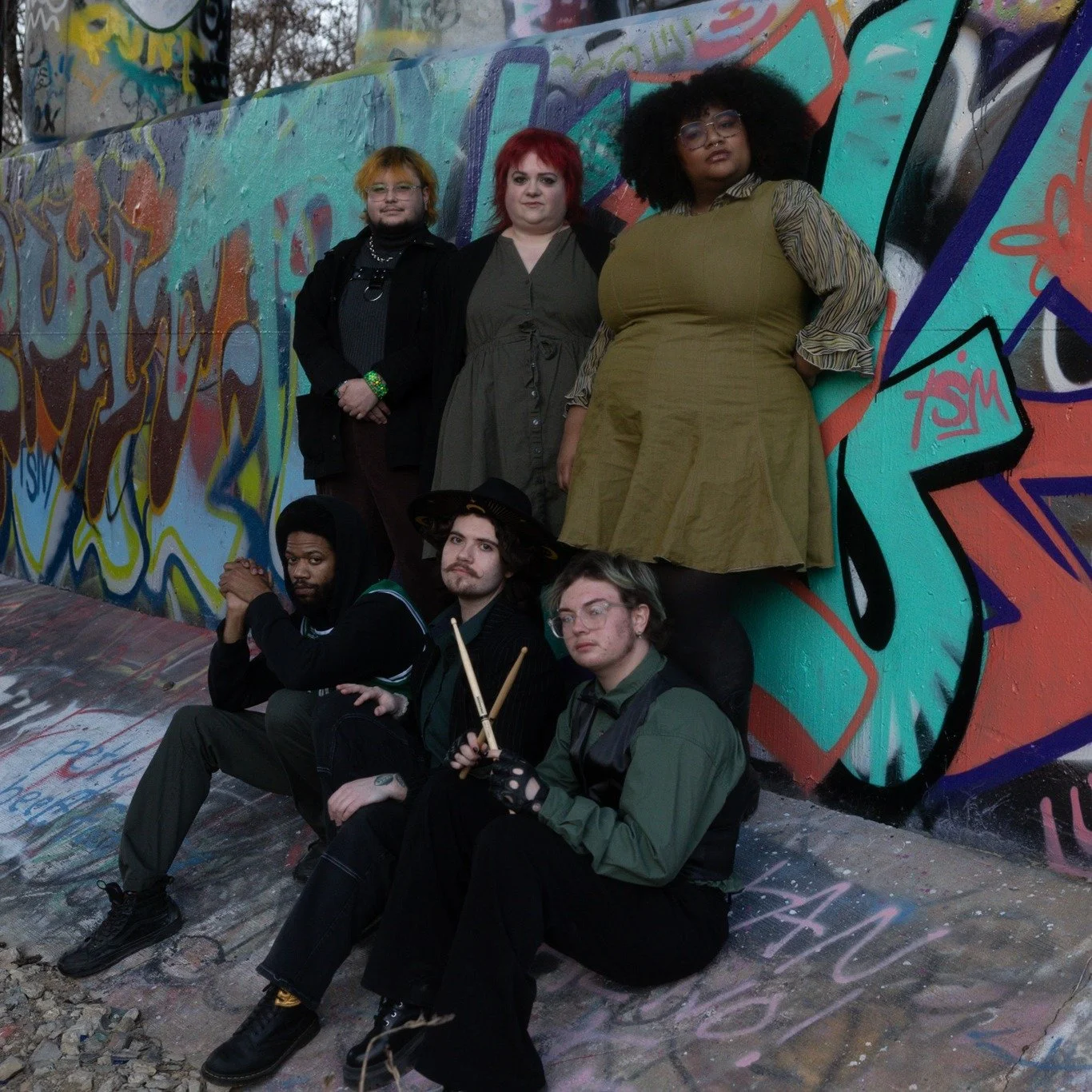 Each day this week we are highlighting the 6 bands that are participating in our biggest fundraiser of the the year, Rock Roulette! 
Rock Roulette gives women, trans, and gender non-conforming folks the opportunity to join a band, write music, and ro