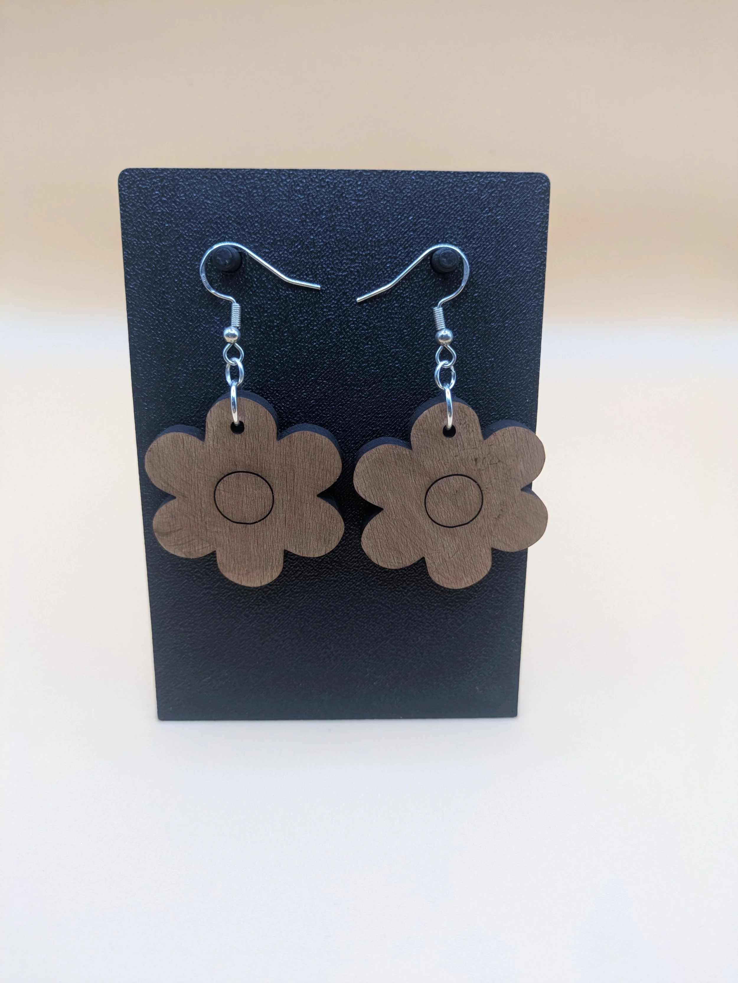 Boucles d'oreilles bois