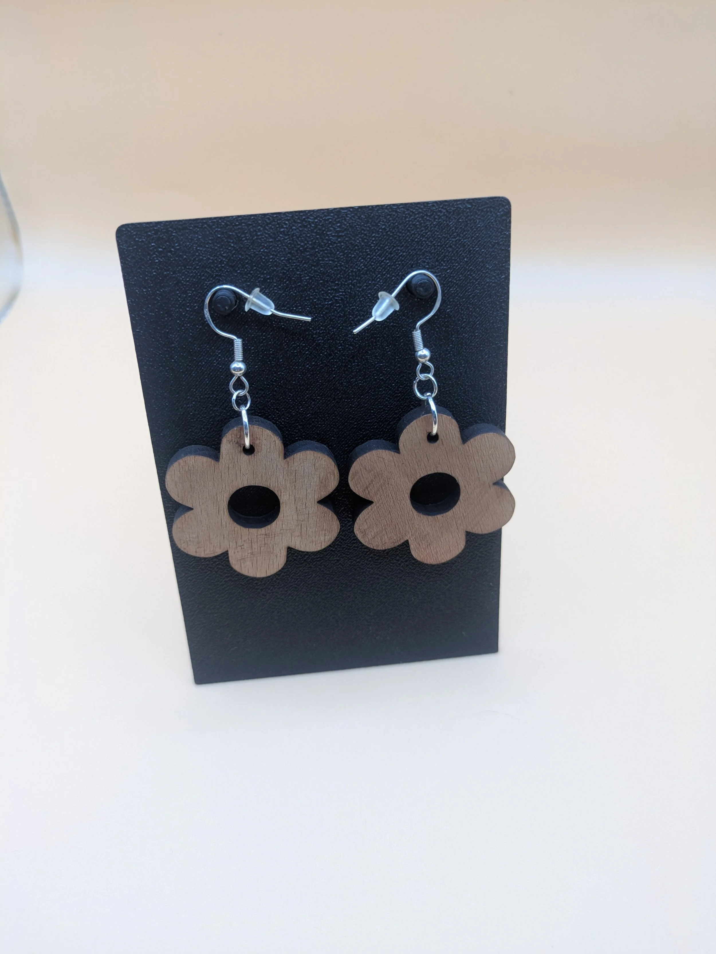 Boucles d'oreilles bois