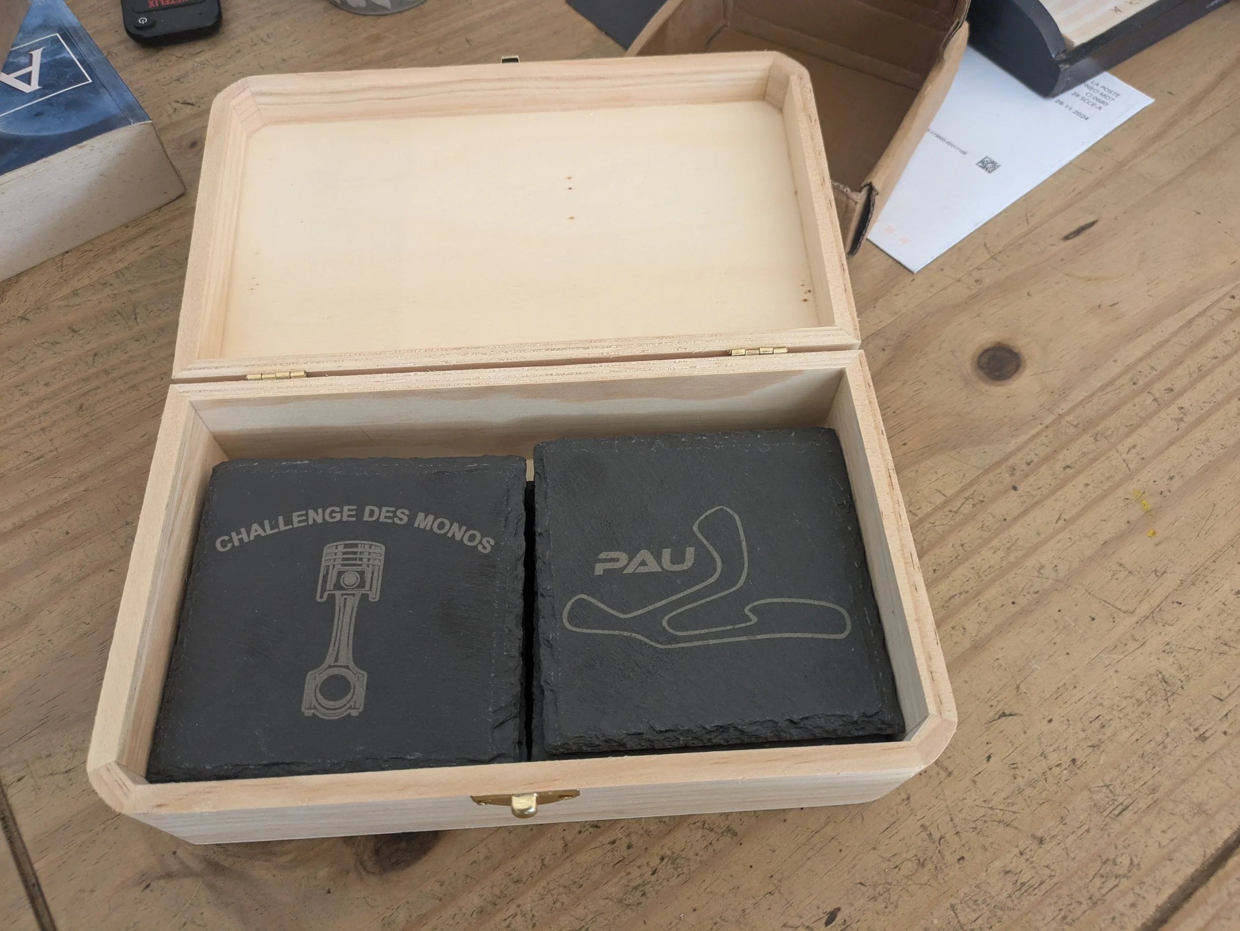 Dessous de verre ardoise