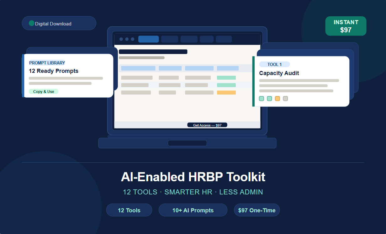 AI-Enabled HRBP Toolkit — Strategic HR Tools for HR Business Partners and Consultants