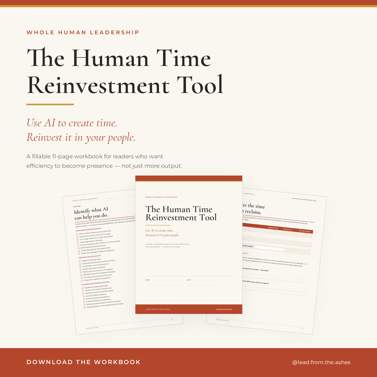 The Human Time Reinvestment Tool