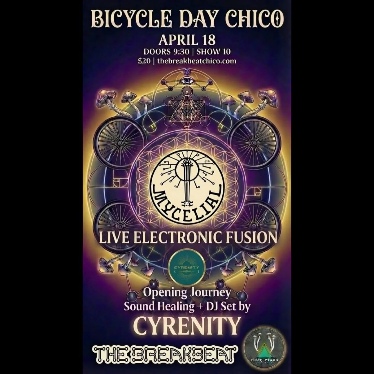 Coming soon! @fourpeaksmedicinals and The Breakbeat invite you to take a healing journey through electronic fusion featuring the extraordinary skill of @mycelialmusic and  @consentaslove. Tickets available in person at The Breakbeat .