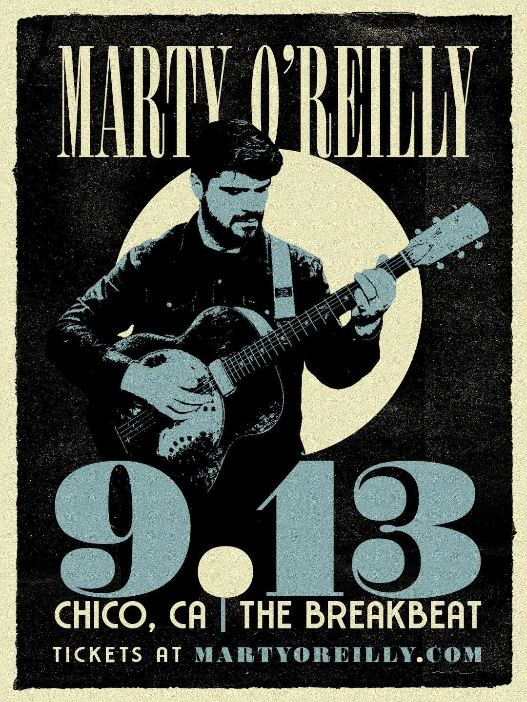 Marty O'Reilly live at The Breakbeat in Chico. Soulful folk, blues, and Americana singer-songwriter known for raw vocals, powerful storytelling, and immersive live performances. September 13th 5-7pm.