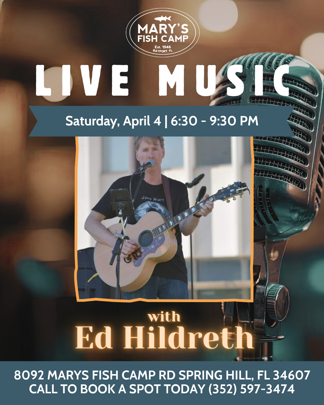 Live music with Ed Hildreth