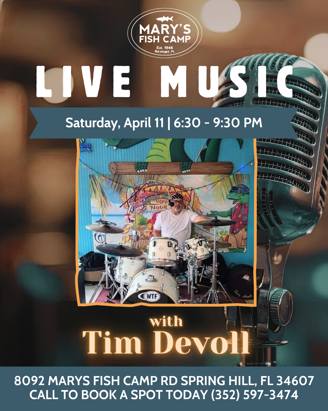 Live music with Tim Devoll