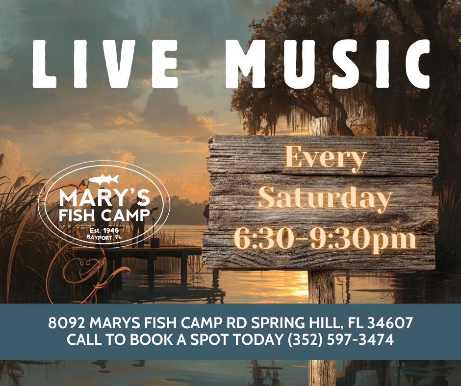 Live Music at Mary’s Fish Camp with Lane Kenworthy