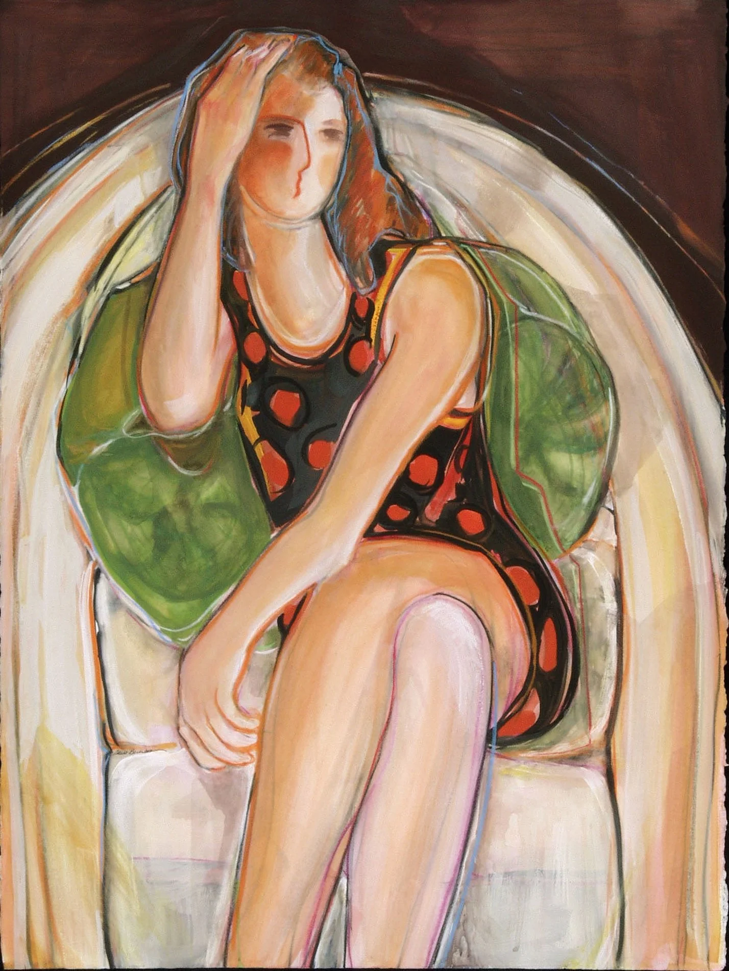 Girl In A Polka Dot Dress