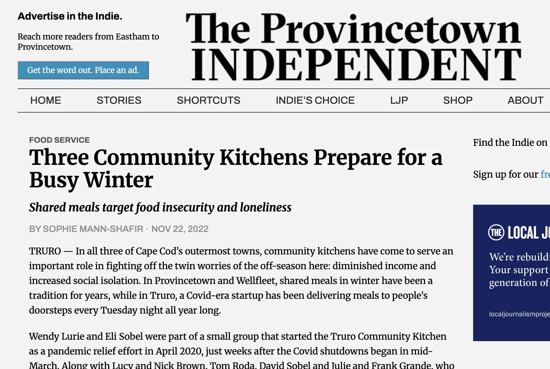 In the News: The Provincetown Independent