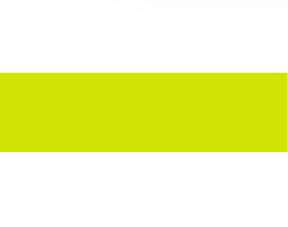 A plain lime green rectangular strip on a white background.
