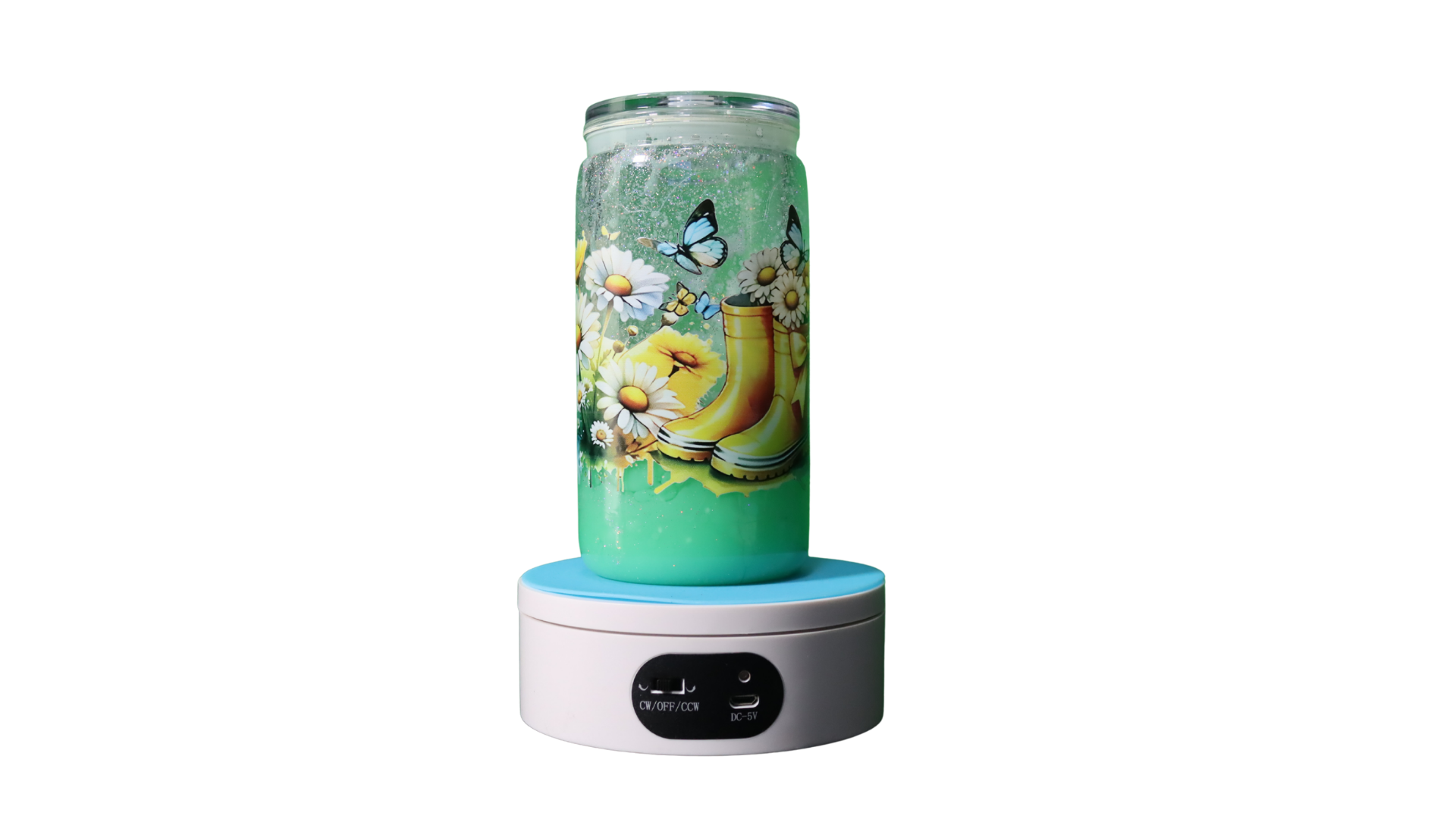 Snowglobe Lava Flower Tumbler