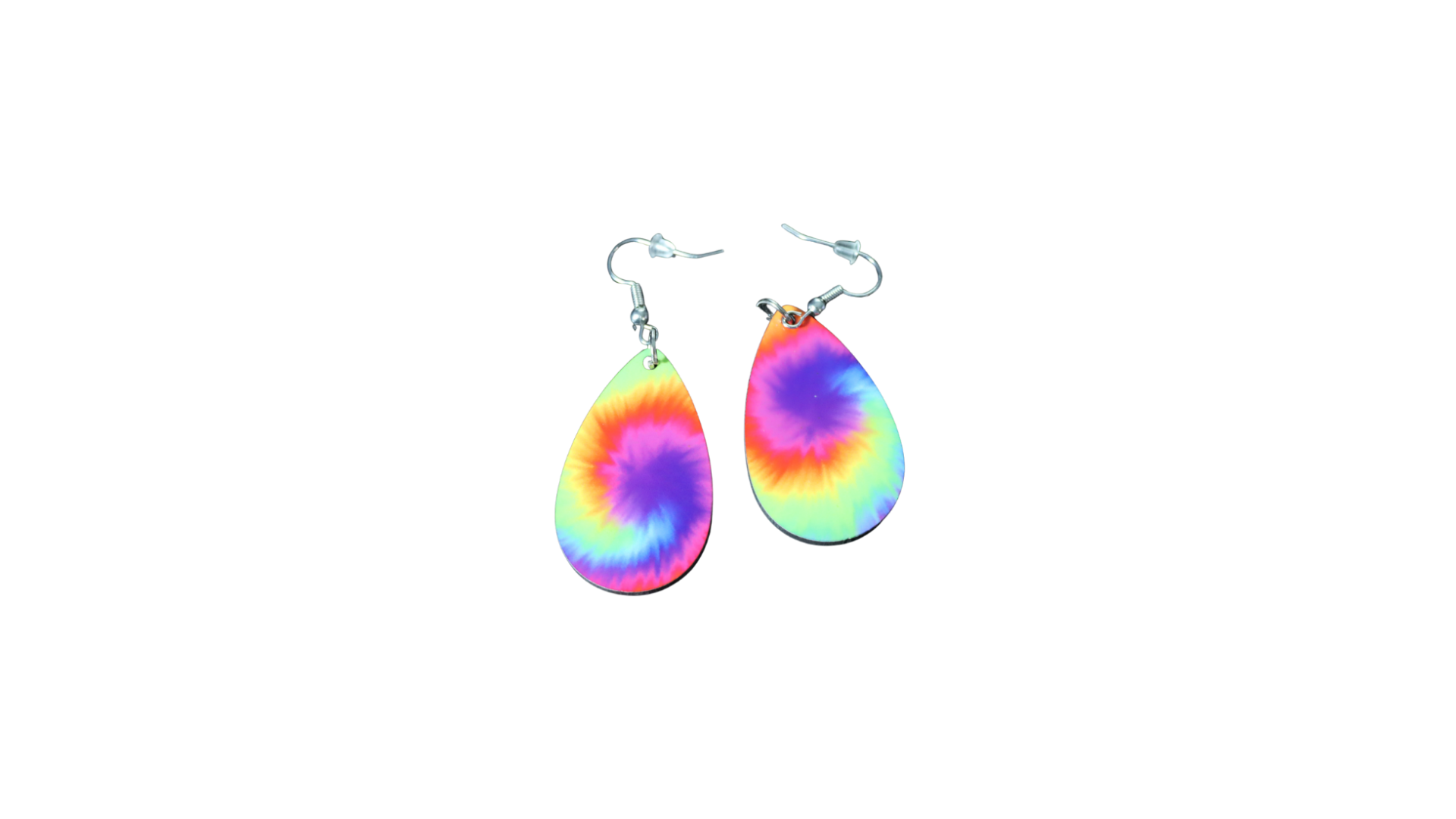 Teardrop Tie‑Dye Earrings