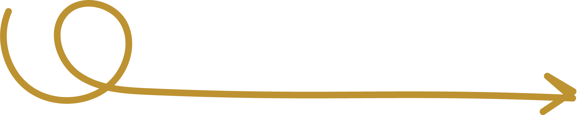 Gold-colored signature-style text that says 'Yours Truly' with an arrow extending from the end.