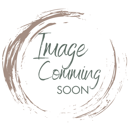 Placeholder image with the text 'Image Coming Soon' inside a circular brushstroke design.