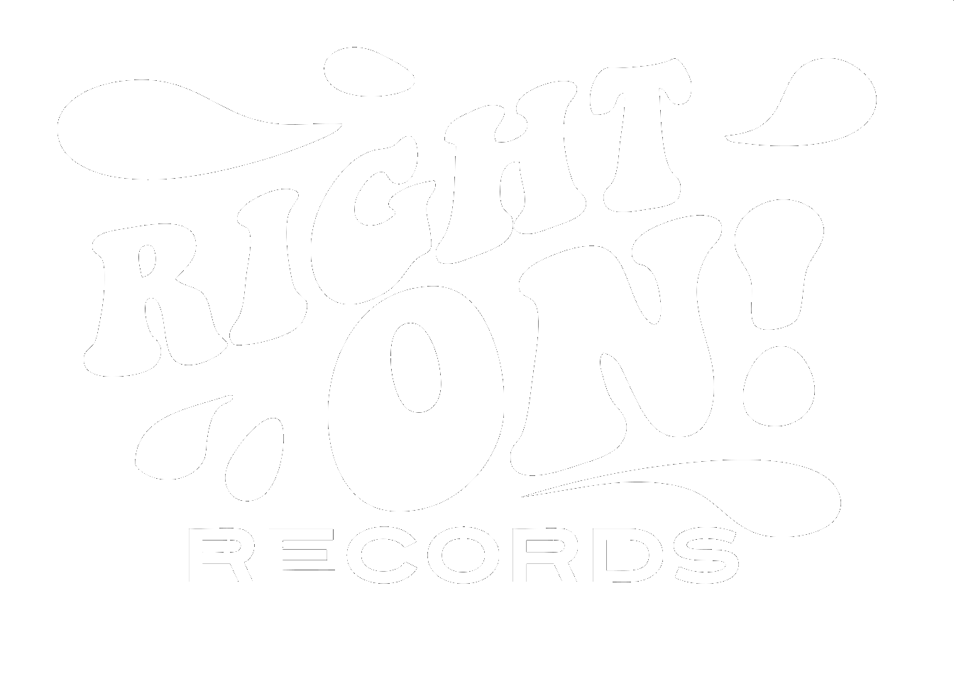 Logo for 'Fight Riot On! Records' featuring stylized white text on a black background.