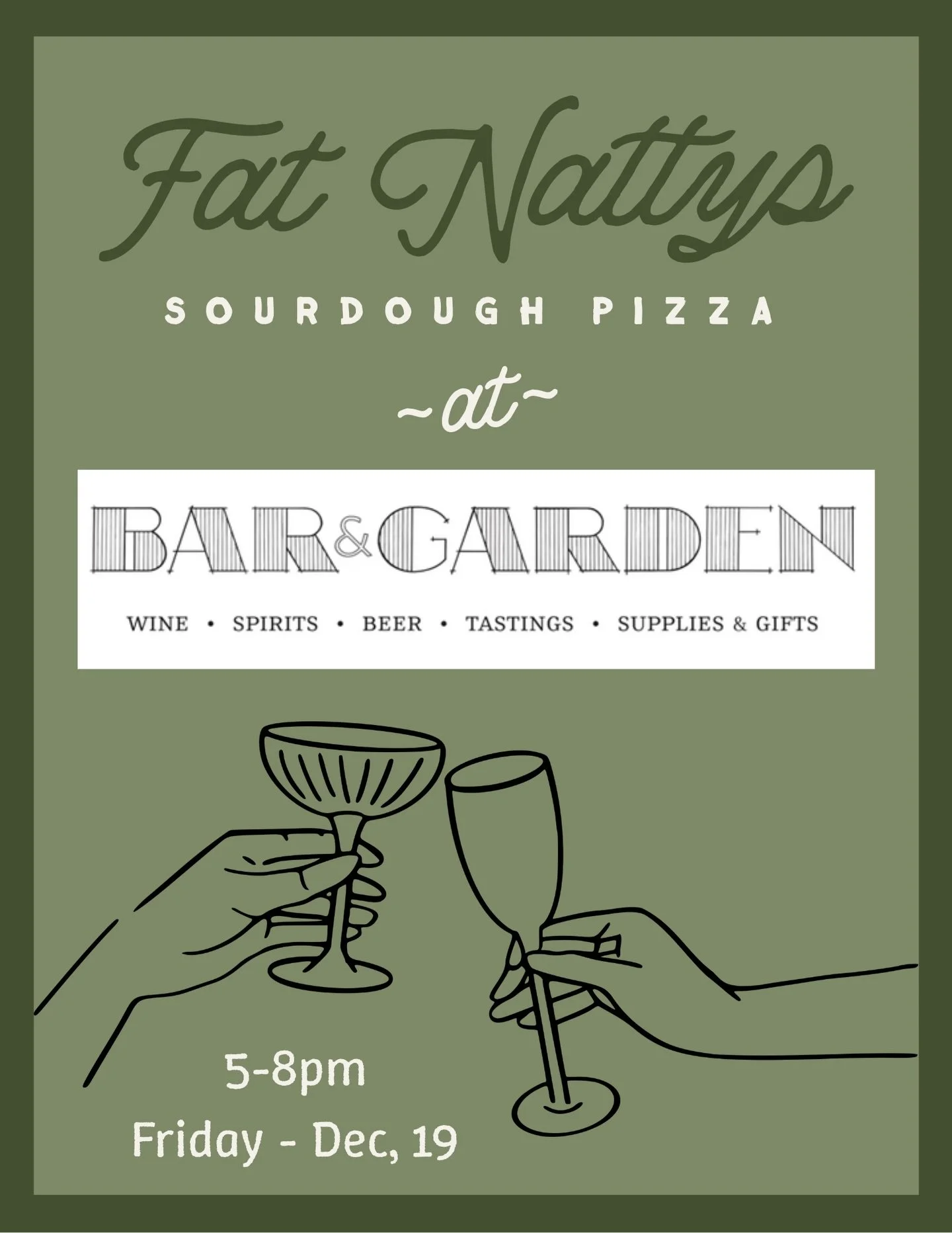 Join us on Friday night at @barandgarden for our final Pop Up of the Year! Featuring a special holiday pizza:

The Latke Bianca - Yes, latke pizza 👌🏼