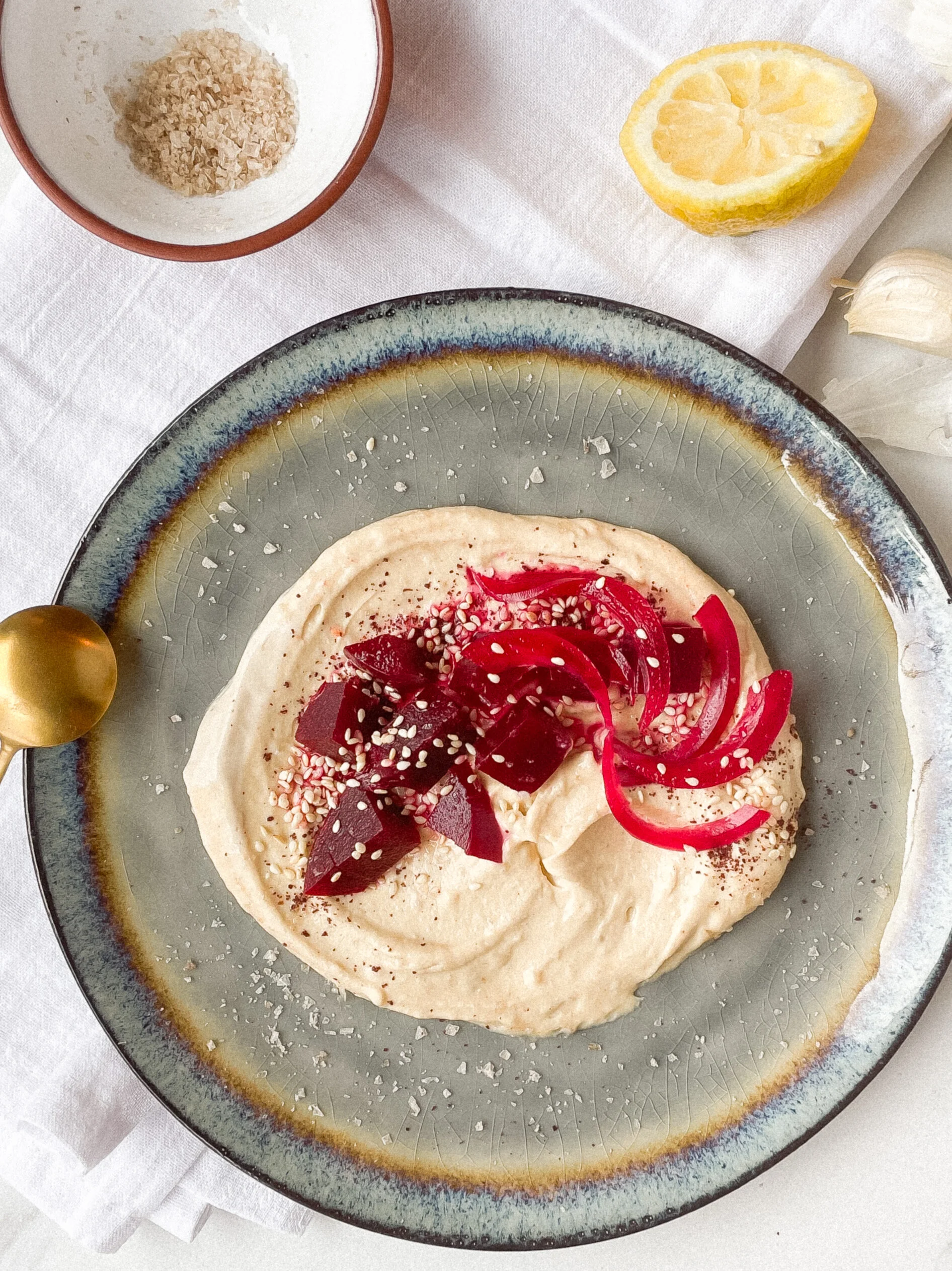Picked Beets &amp; Hummus
