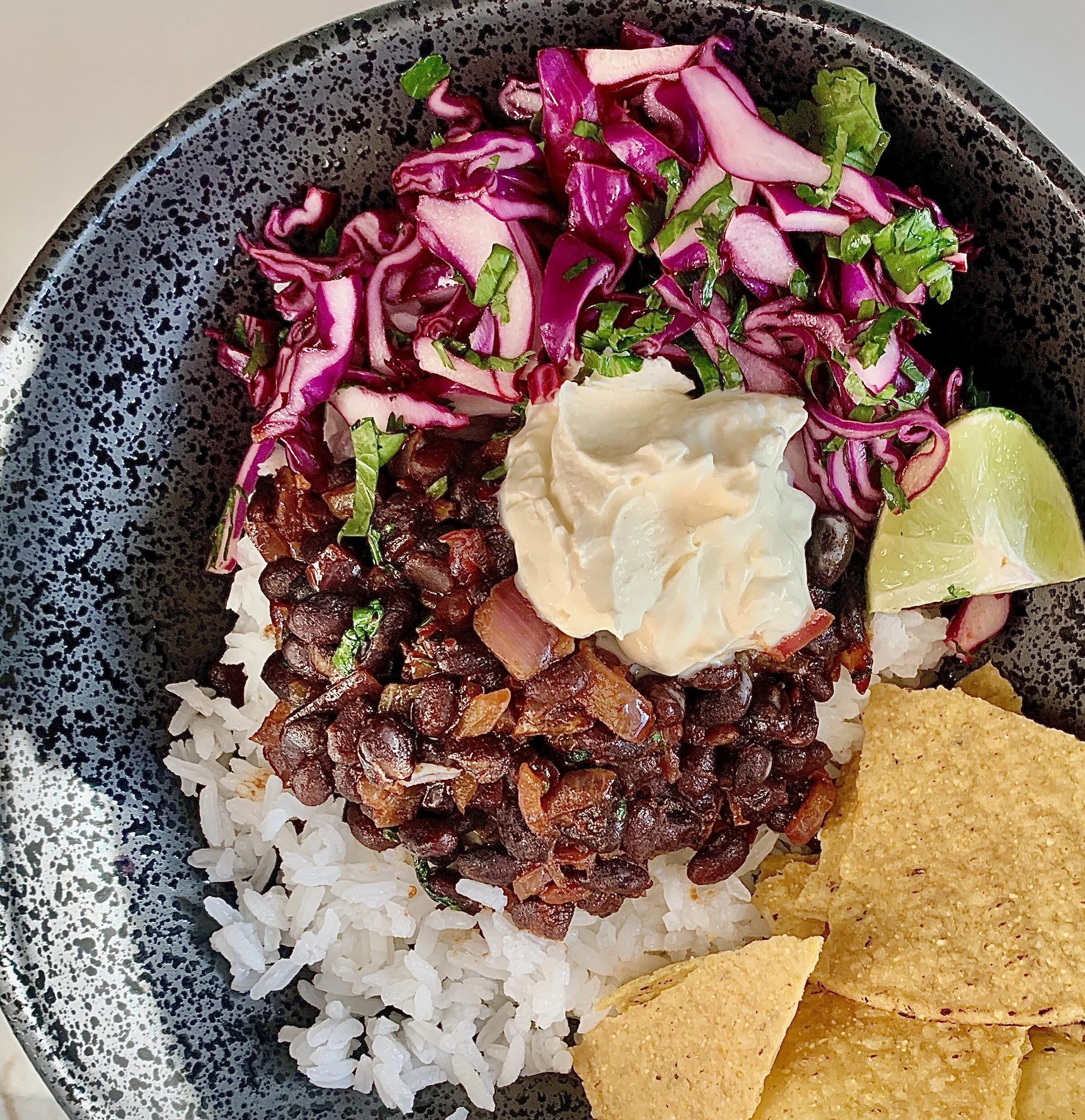 Simple Black Beans and Rice